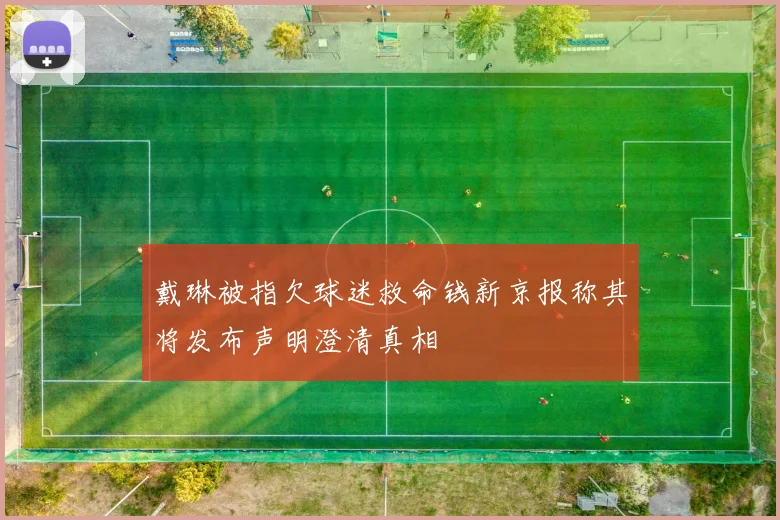 戴琳被指欠球迷救命钱新京报称其将发布声明澄清真相