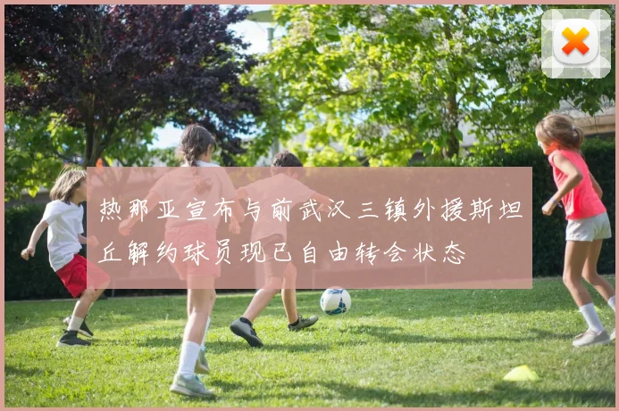 热那亚宣布与前武汉三镇外援斯坦丘解约球员现已自由转会状态